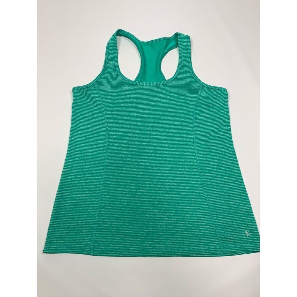 Danskin fitted striped tank top size medium